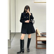 셀린느 더블 브레스티드 루즈 모직 코트 (해외배송)