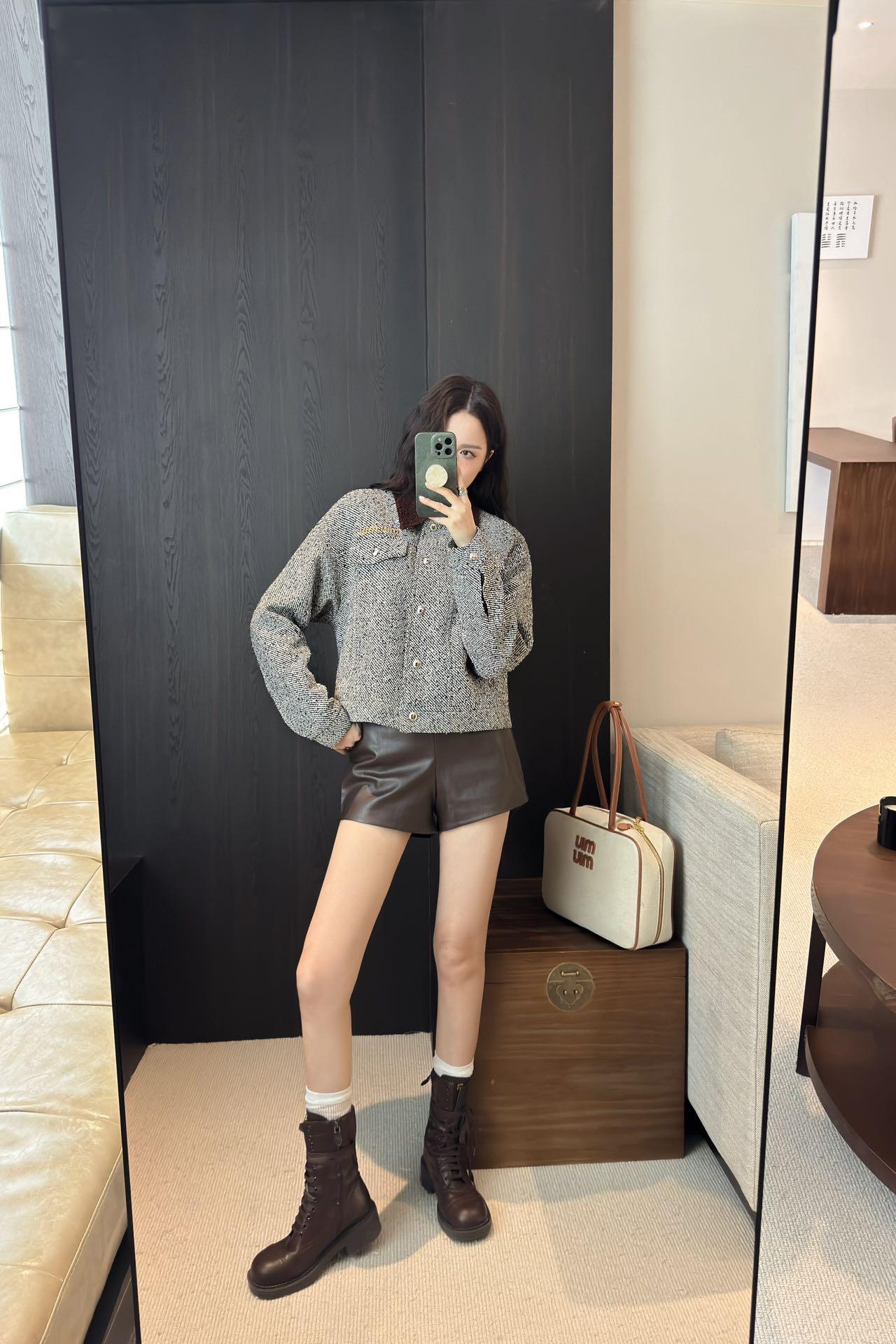 미우미우 슬러브 플러시 재킷 (해외배송)