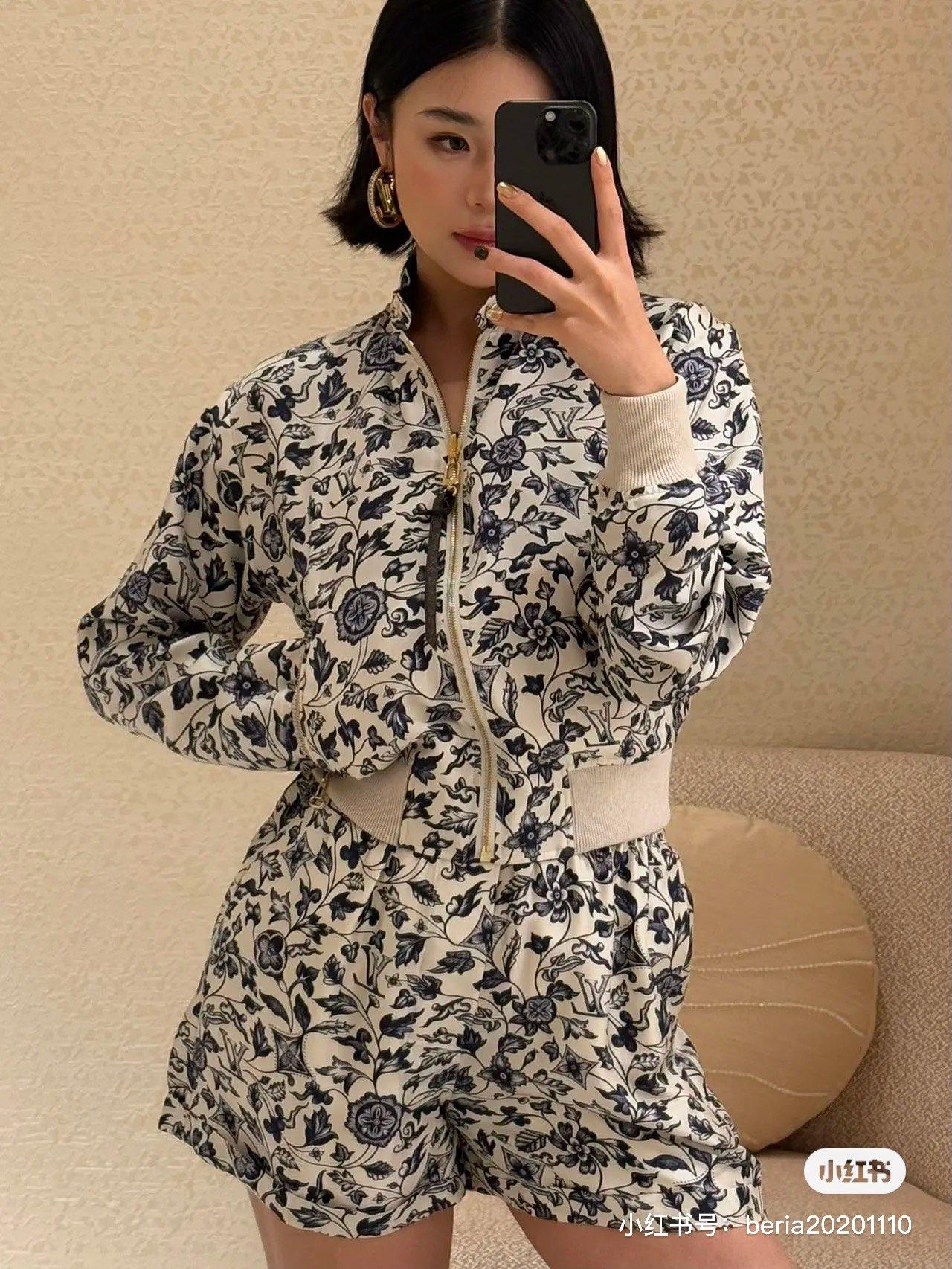 루이비통 양면 자켓 반바지 세트 (해외배송)