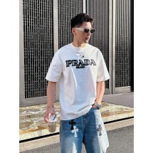 프라다 반팔 라운드넥 티셔츠 (해외배송)