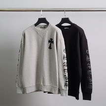 크롬하츠 레더말굽 오버핏 맨투맨 (국내배송)