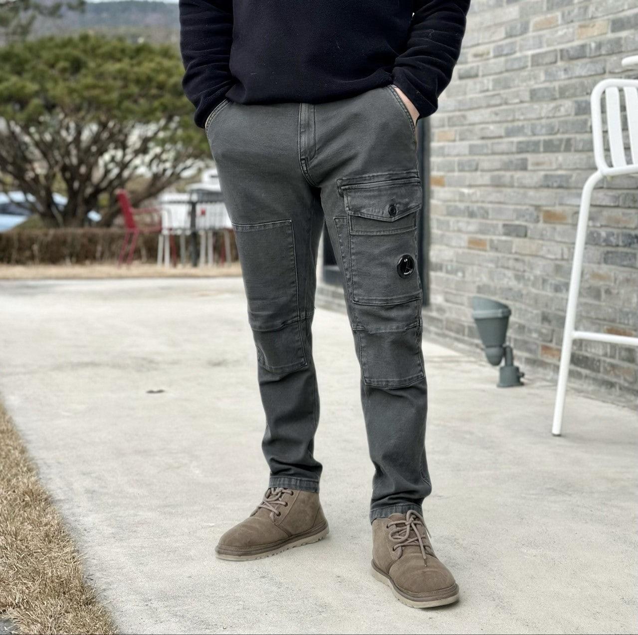 씨피컴퍼니 원포켓 슬림 데님 팬츠 (국내배송)