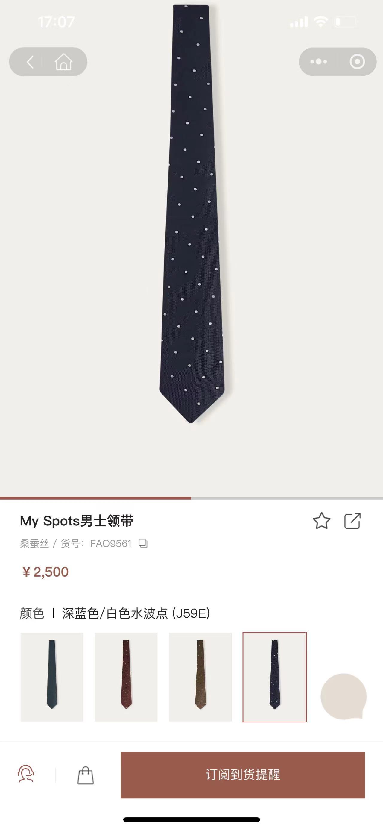 로로피아나 넥타이 (해외배송)