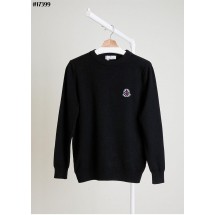 몽클레어 체커보드 와펜 패치 울 블렌드 니트 풀오버 (국내배송)