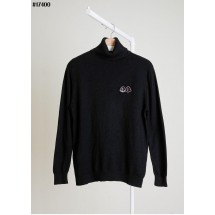 몽클레어 더블 와펜 패치 울 블렌드 하이넥 니트 풀오버 (국내배송)
