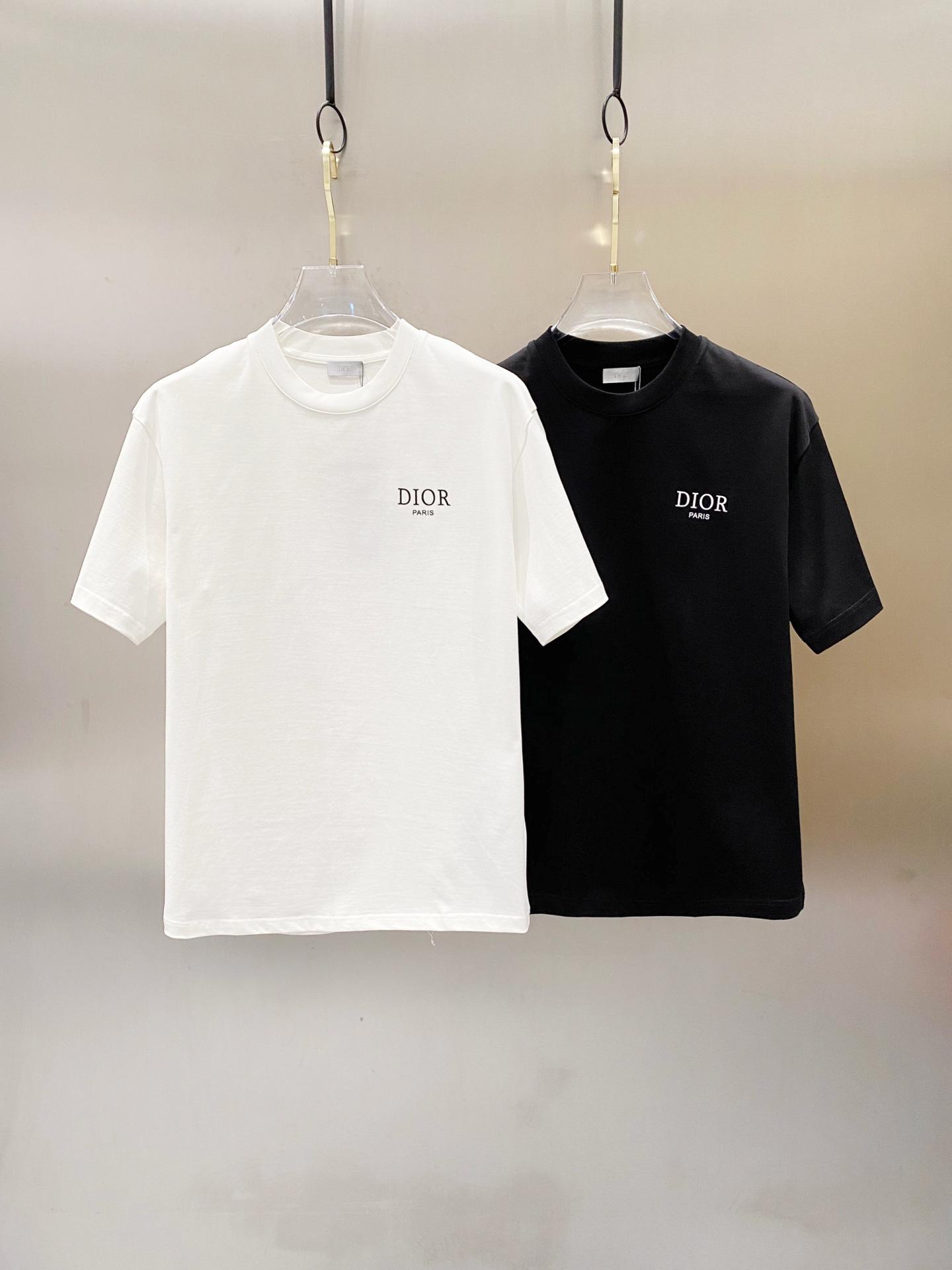 디올 반팔 라운드넥 티셔츠 2컬러 (해외배송)