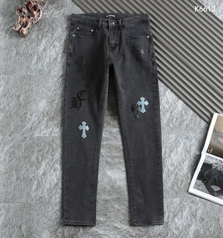 크롬하츠 Chrome Hearts 시그니쳐 패치 흑청바지 (국내배송)