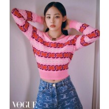 샤넬 핑크 풀오버 니트 (국내배송)