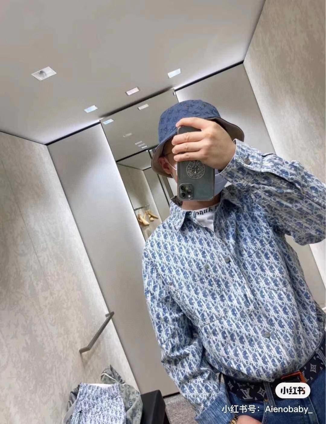 디올 워시드 데님 셔츠 스몰 재킷 (해외배송)