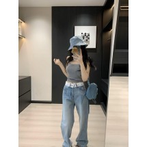 디올 데님 와이드 레그 스트레이트 팬츠 2컬러 (해외배송)