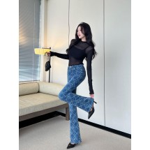 샤넬 데님 플레어 팬츠 (해외배송)