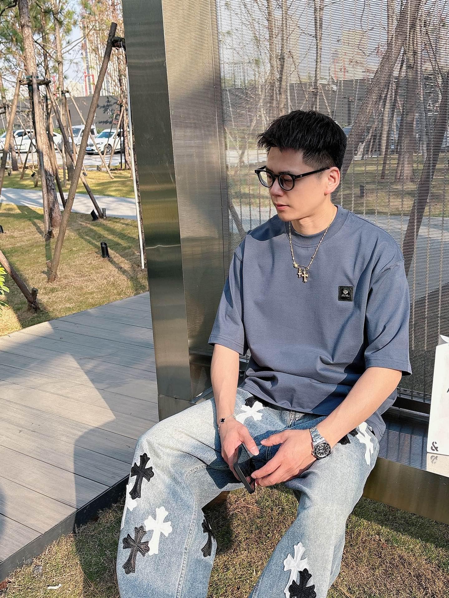 로로피아나 반팔 라운드넥 티셔츠 (해외배송)