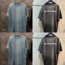 발렌시아가 백로고 자수티셔츠 (국내배송)