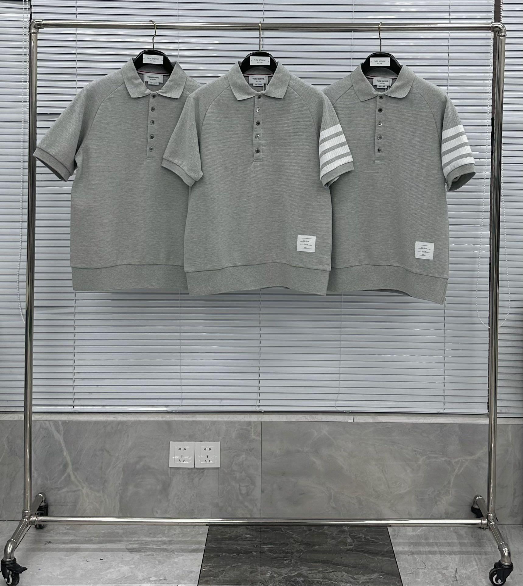 톰브라운 워터 리플 와플 반팔 POLO (해외배송)