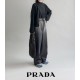 프라다 우먼즈 와이드 데님 팬츠1216 (washed black) (국내배송)