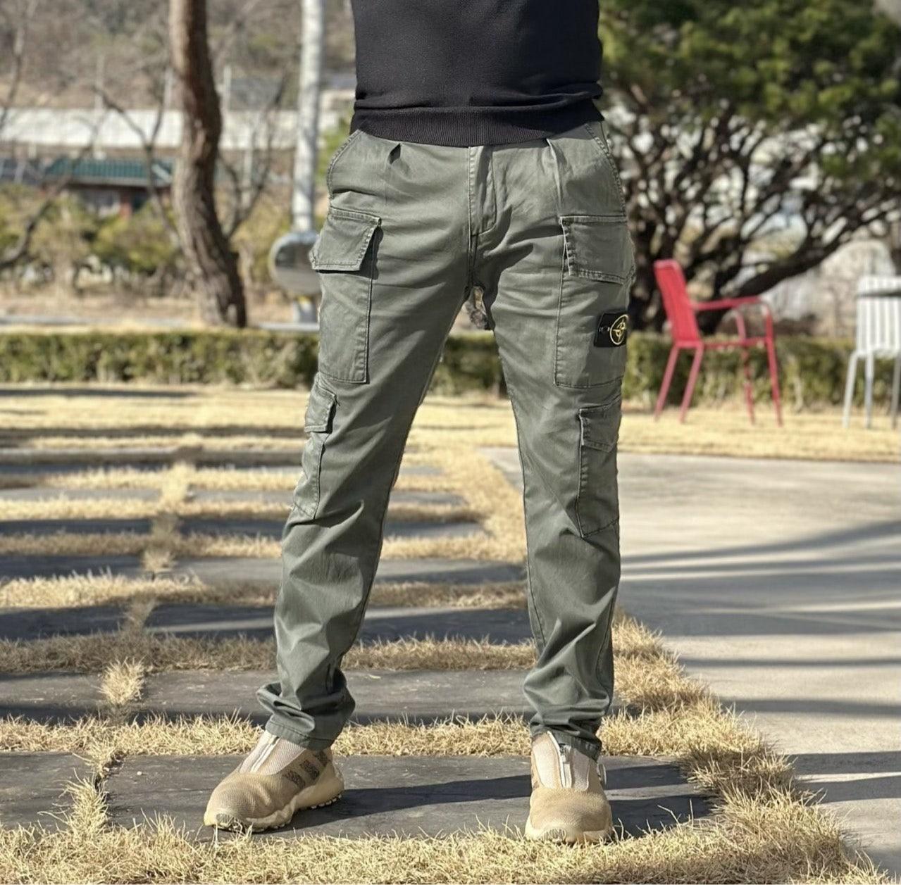 스톤아일랜드 카고 포켓 워싱 팬츠 (국내배송)