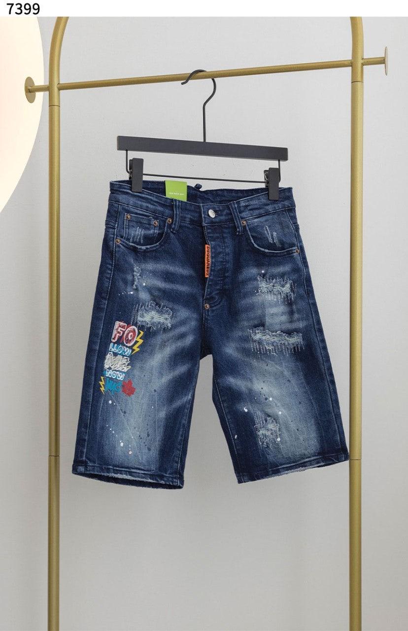 디스퀘어드 MEDIUM MUFFA WASH MARINE SHORT JEANS (국내배송)