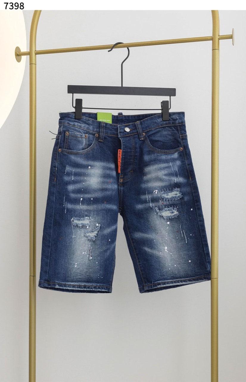 디스퀘어드 ROCCO DARK WASH DENIM SHORTS (국내배송)