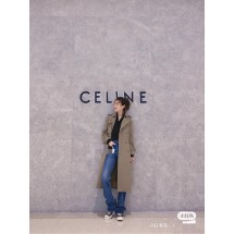 셀린느 울 레이스업 롱 트렌치 코트 (해외배송)