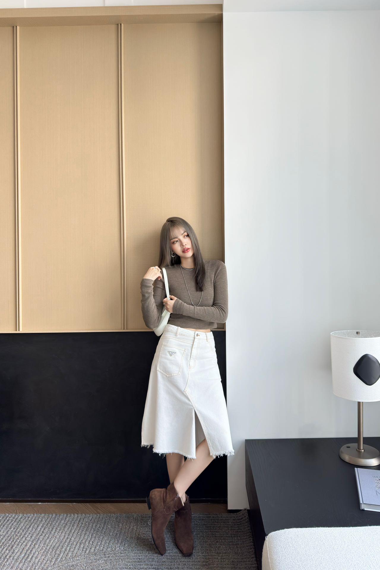 프라다 데님 스커트 (해외배송)