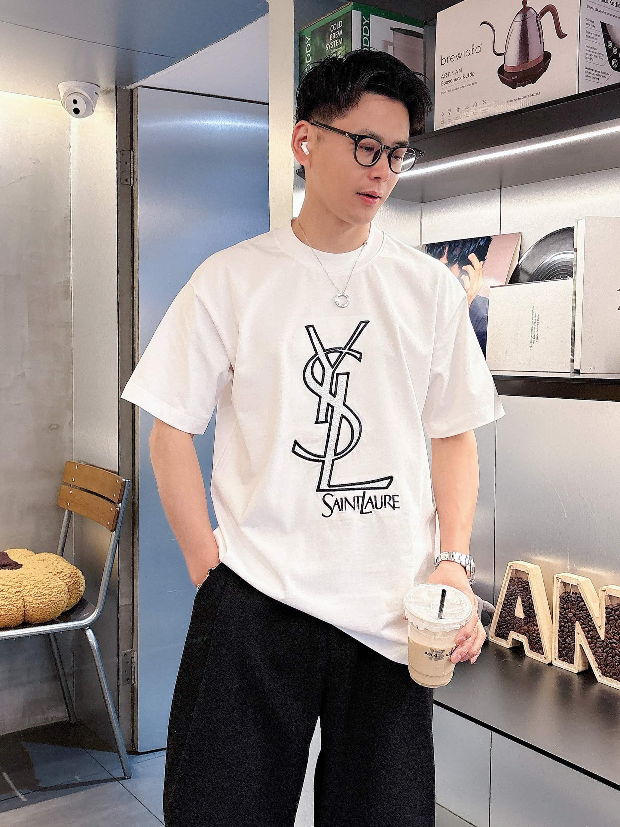 입생로랑 반팔 티셔츠 (해외배송)