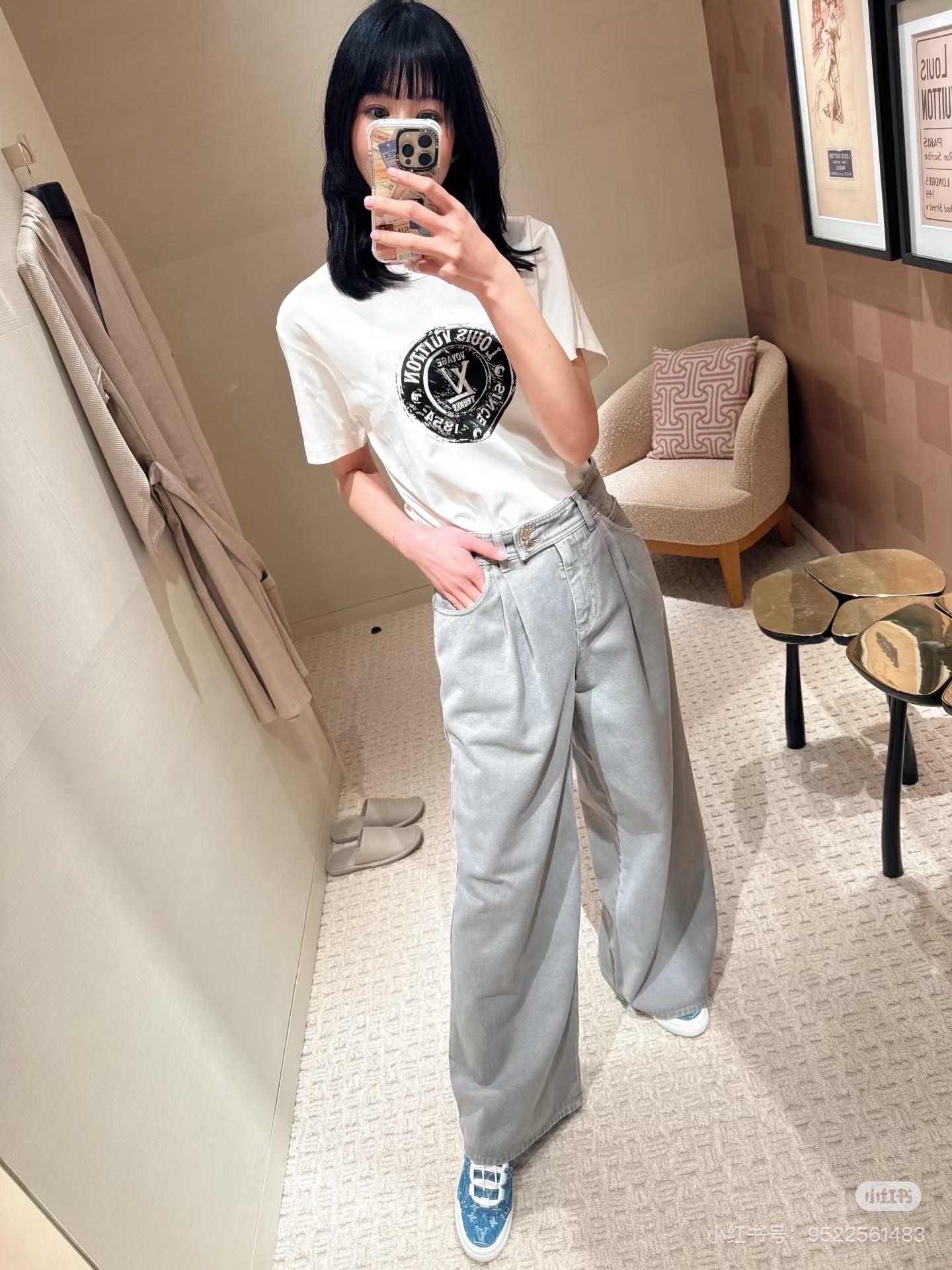 루이비통 스트레이트 와이드 레그 팬츠 2컬러 (해외배송)