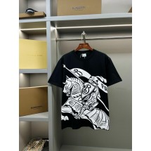 버버리 승마 기사 프린트 코튼 반팔 (해외배송)