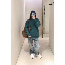 로에베 지그재그 패치 자수 로고 크루넥 스웨트셔츠 (해외배송)