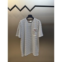 프라다 자수 스트라이프 포켓 반팔 티셔츠 (해외배송)