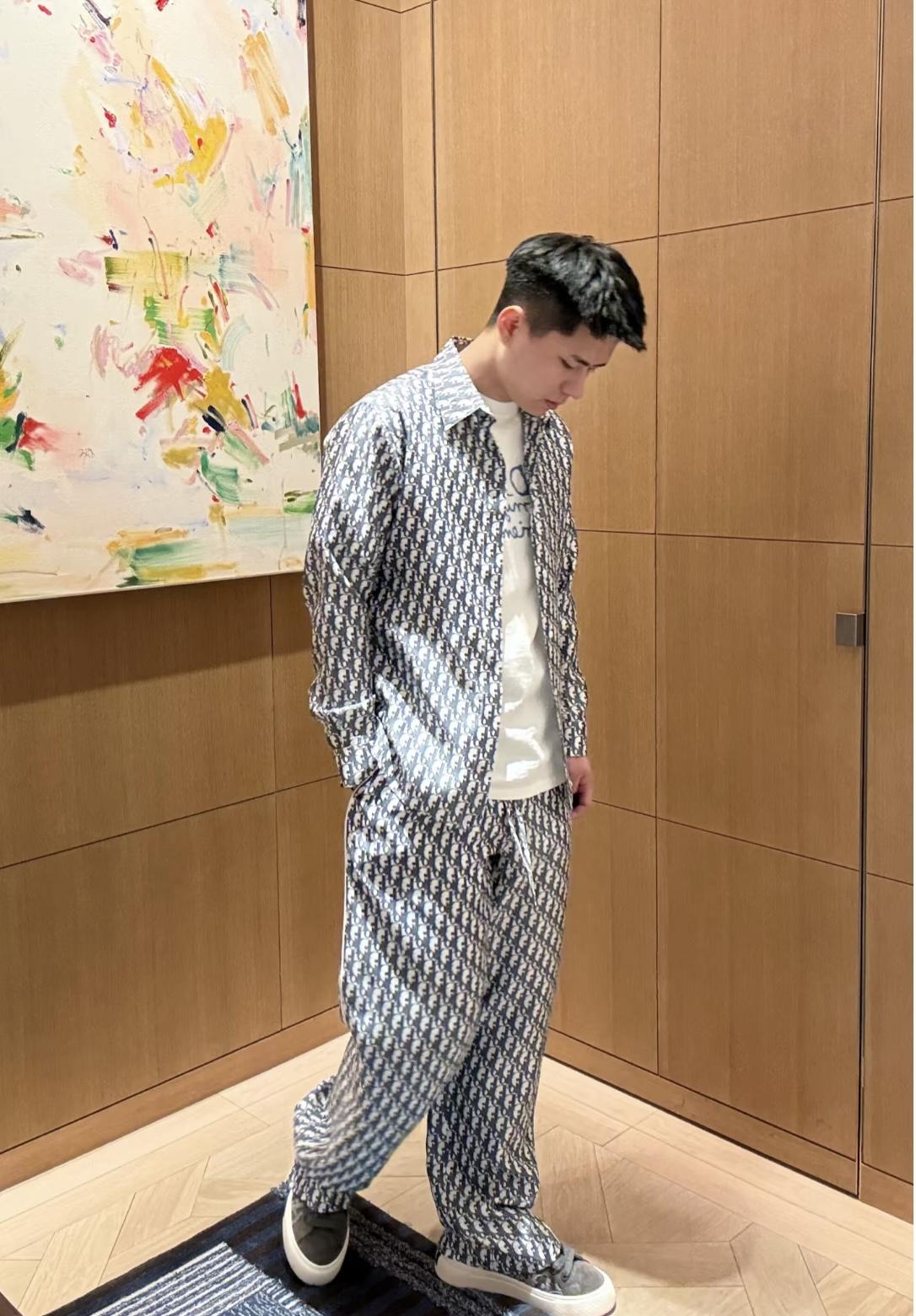 디올 오블리크 모노그램 프린트 셔츠 (해외배송)