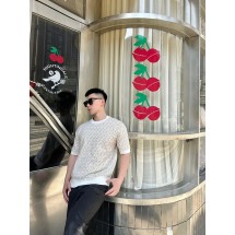 펜디 풀프린트 FF 니트 반팔 티셔츠 (해외배송)