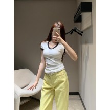 미우미우 봄 여름 반팔 티셔츠 (해외배송)