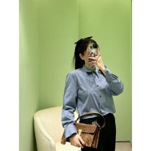프라다 삼각형 로고 트위스트 긴팔 셔츠 (해외배송)