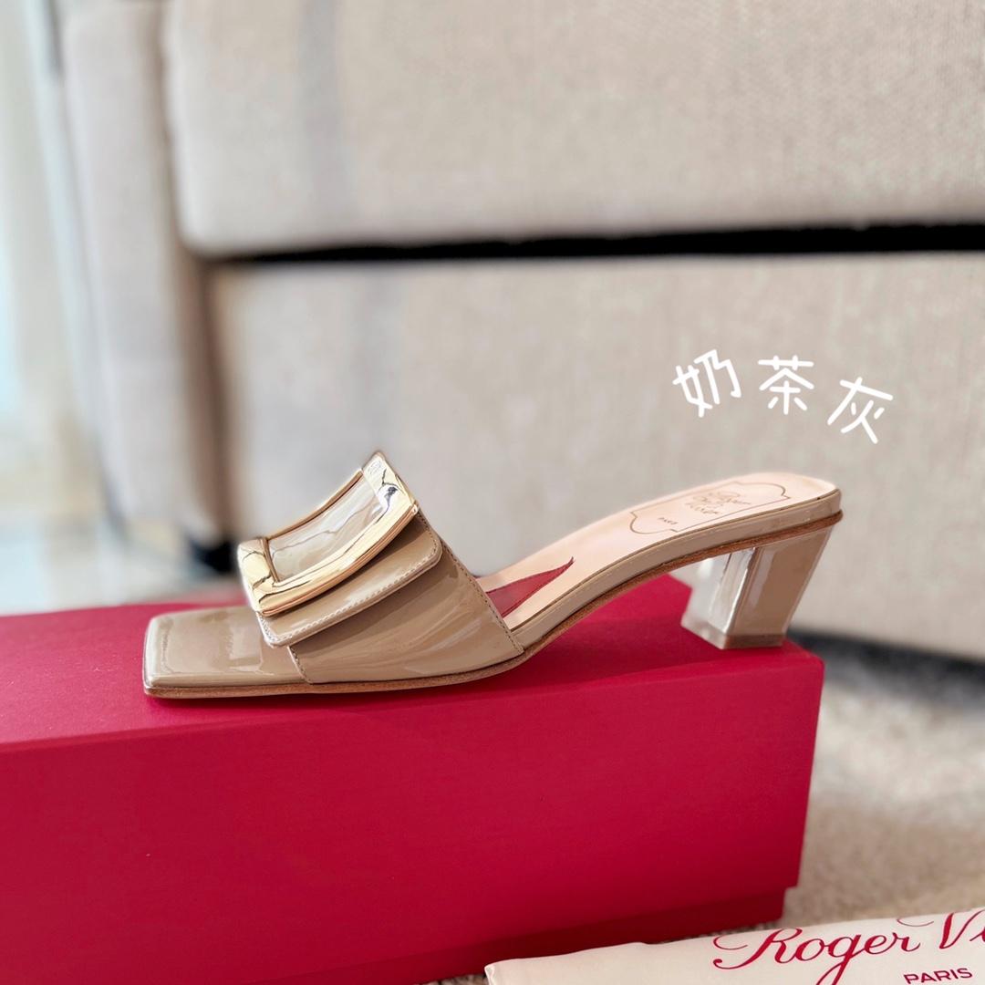 로저비비에 비키러브 스퀘어버클 뮬 (해외배송)