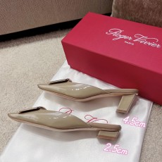 로저비비에 스퀘어 헤드 뮬 하프 슬리퍼 (해외배송)