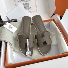 에르메스 가죽 플랫 슬리퍼 (정품급 해외배송)