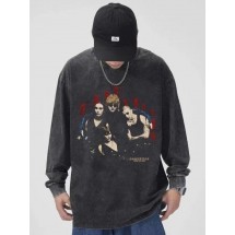 피엉오브갓 FOG ESSENTIALS 록밴드 로고 프린트 워싱 티셔츠 (국내배송)
