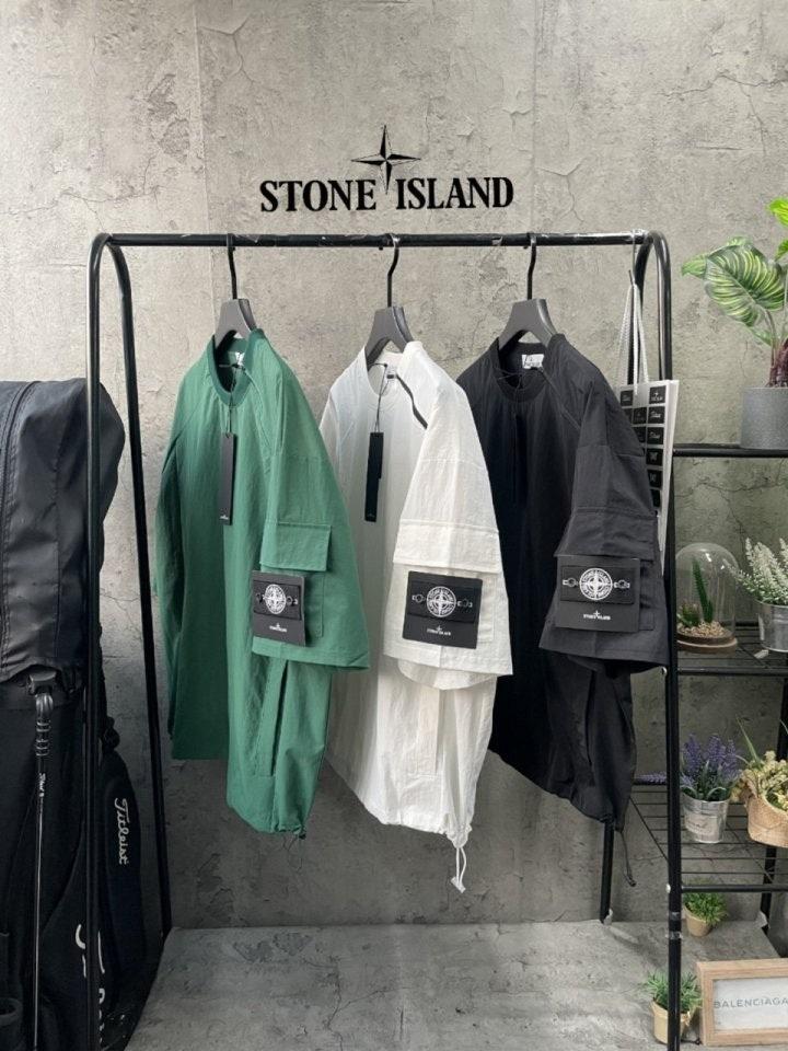 스톤아일랜드 포켓지퍼 하프 (국내배송)
