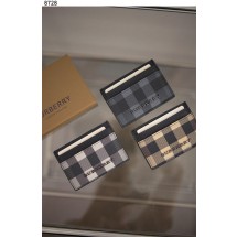 버버리 체크 레더 카드 케이스 (국내배송)