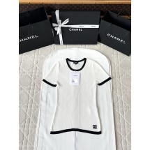 샤넬 25P 컬러블록 니트 반팔 (정품급 해외배송)