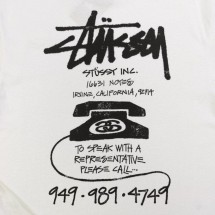 스투시 올드 폰 레터링 프린트 반팔티셔츠 (국내배송)