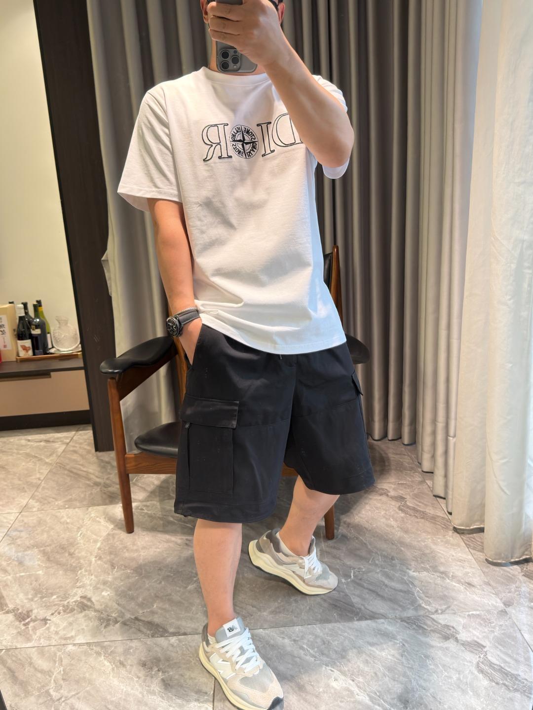 디올 x 스톤아일랜드 콜라보 반팔티셔츠 2컬러 (해외배송)