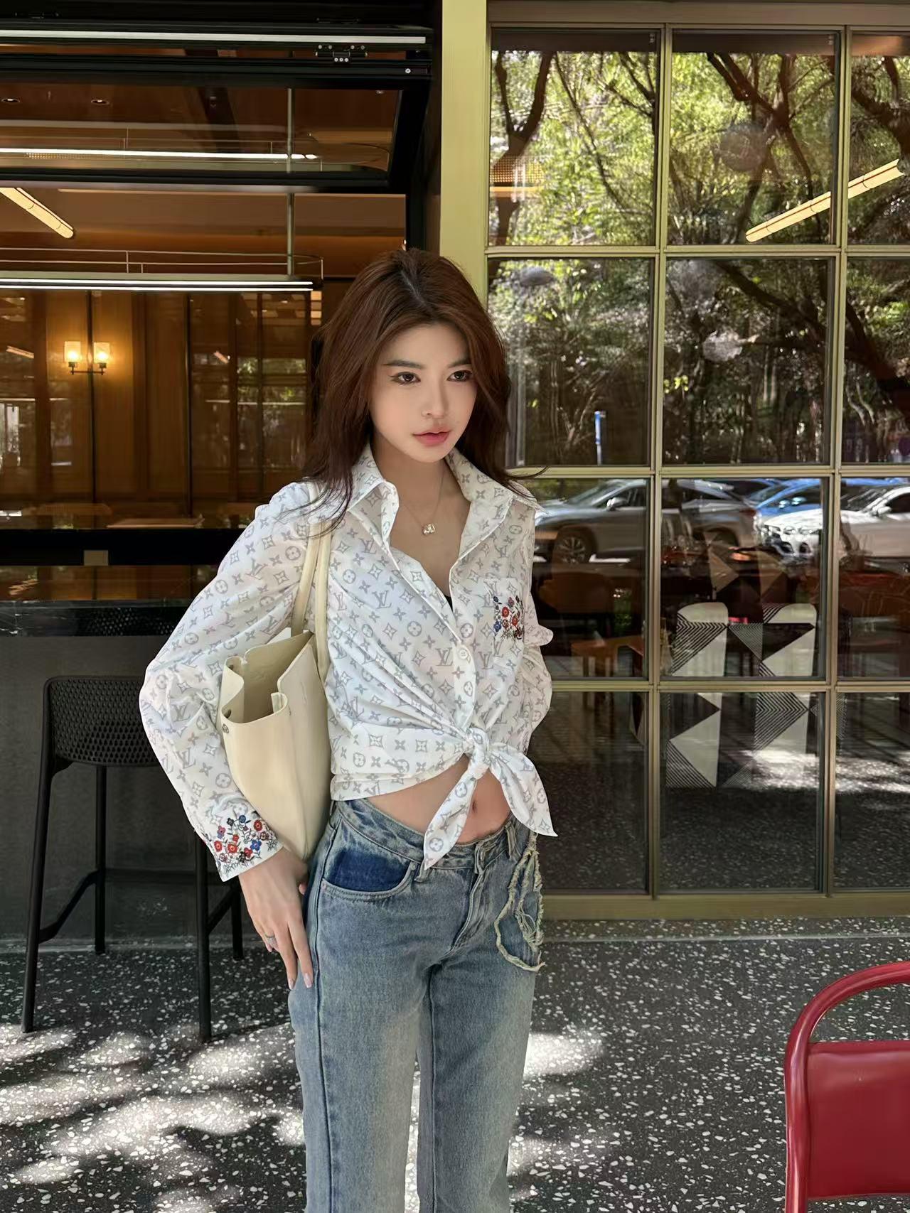 루이비통 꽃 프린트 셔츠 (해외배송)