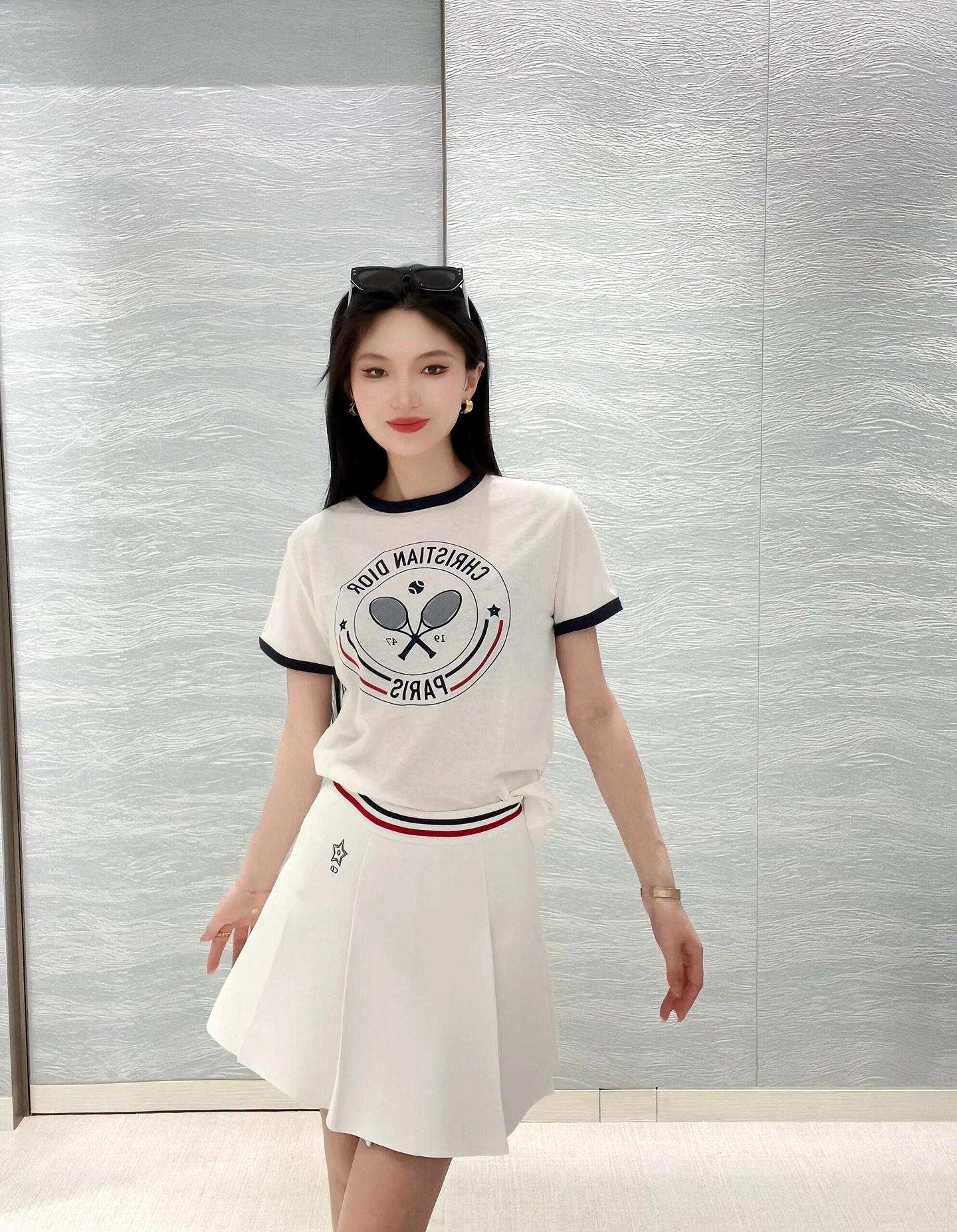 디올 테니스 라켓 티셔츠 (해외배송)