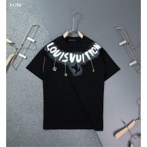루이비통 LV 넥 레터링 프린팅 반팔 티셔츠 (국내배송)