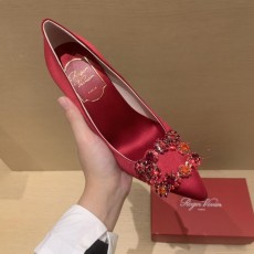 로저비비에 다이아몬드 버클 실크 하이힐 (해외배송)