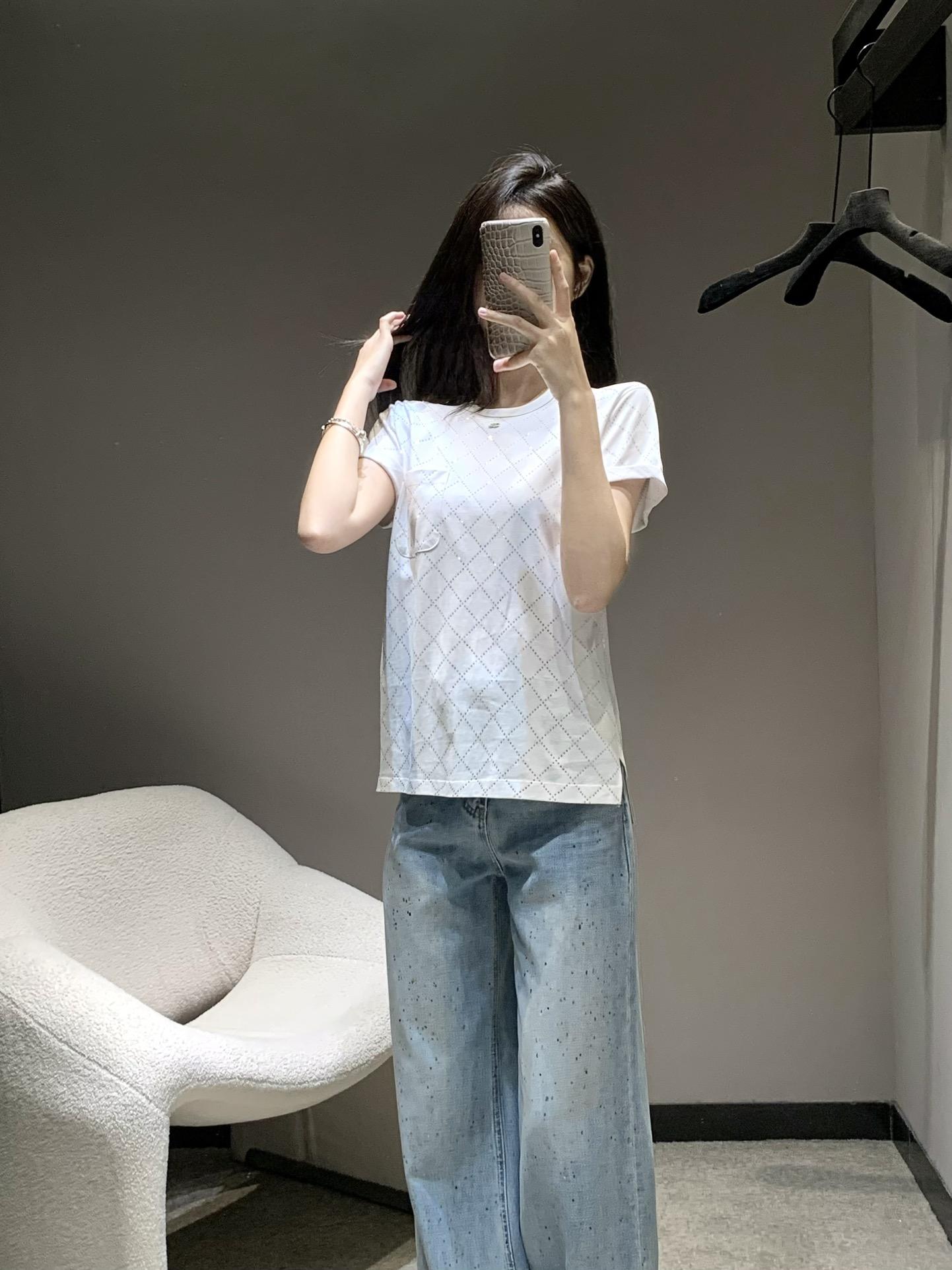 샤넬 여름용 헤비듀티 핫드릴드 노백 반팔 티셔츠 (해외배송)