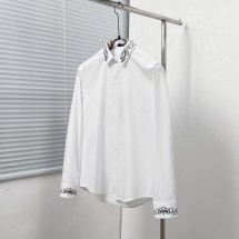 베르사체 칼라 앤 커프스 바로크 패턴 자수 셔츠(해외배송)
