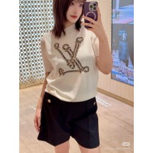 루이비통 1V 2025SS 크루넥 매듭 니트 반팔 (정품급 해외배송)
