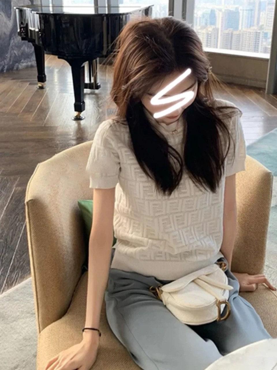 펜디 더블 F 반팔 니트 가디건 (해외배송)